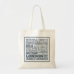 Bolso De Tela Ciudades del mundo