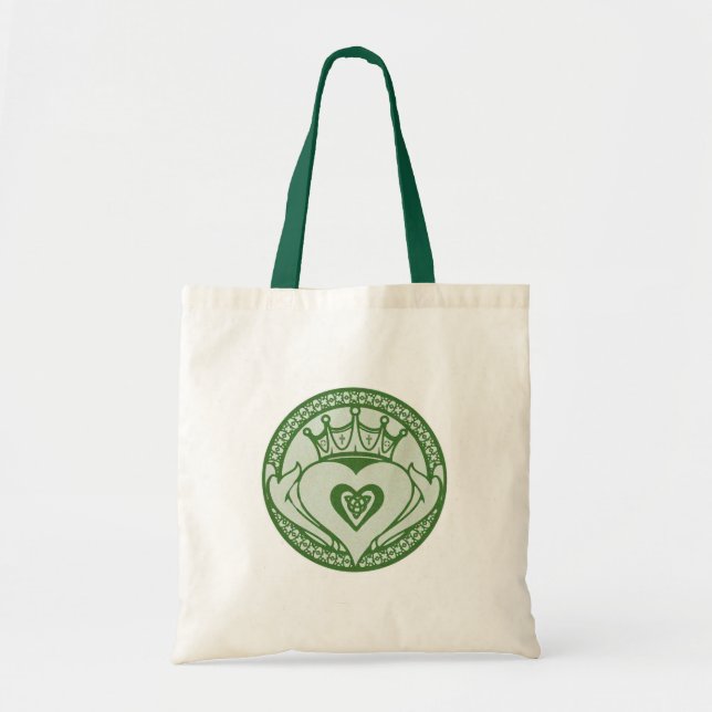 Bolso De Tela Claddagh (Frente)
