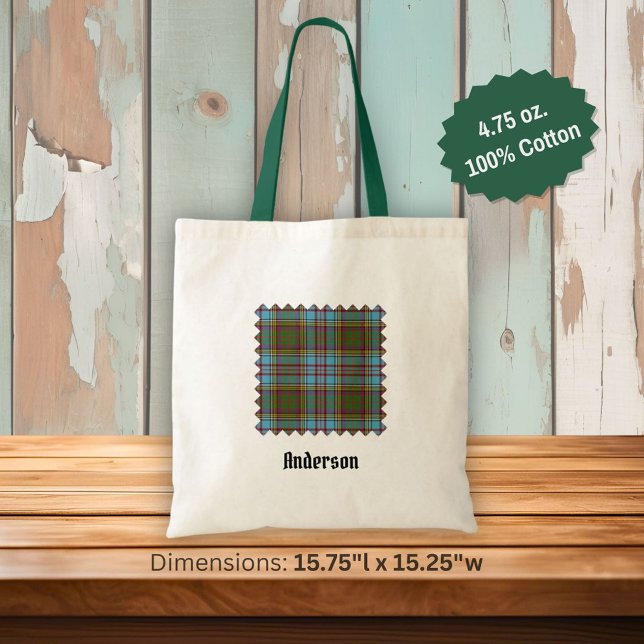 Bolso De Tela Clan Anderson Tartan Tote Bag (Subido por el creador)