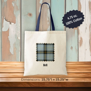 Bolso De Tela Clan Bell Tartan