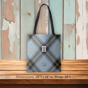 Bolso De Tela Clan Bell Tartan