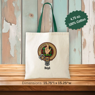 Bolso De Tela Clan Boyd Escudo sobre Tartán