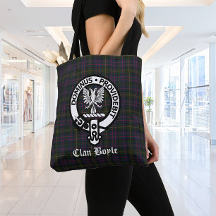 Bolso De Tela Clan Boyle Escudo Badge & Tartan