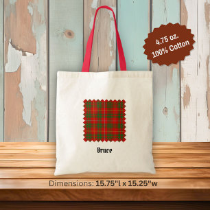 Bolso De Tela Clan Bruce Tartan