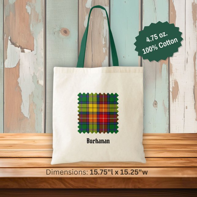 Bolso De Tela Clan Buchanan Tartán (Subido por el creador)