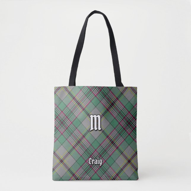 Bolso De Tela Clan Craig Tartan Tote Bag (Anverso)