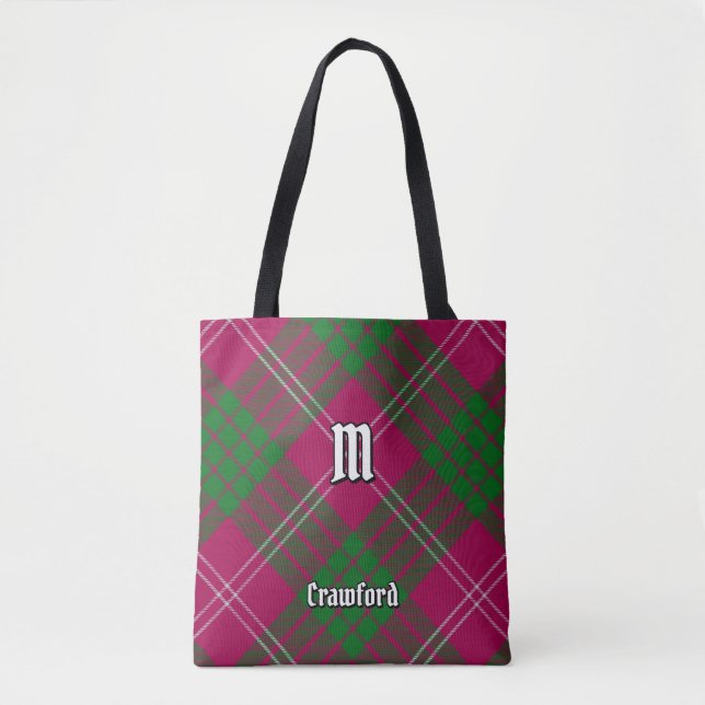 Bolso De Tela Clan Crawford Tartan Tote Bag (Anverso)