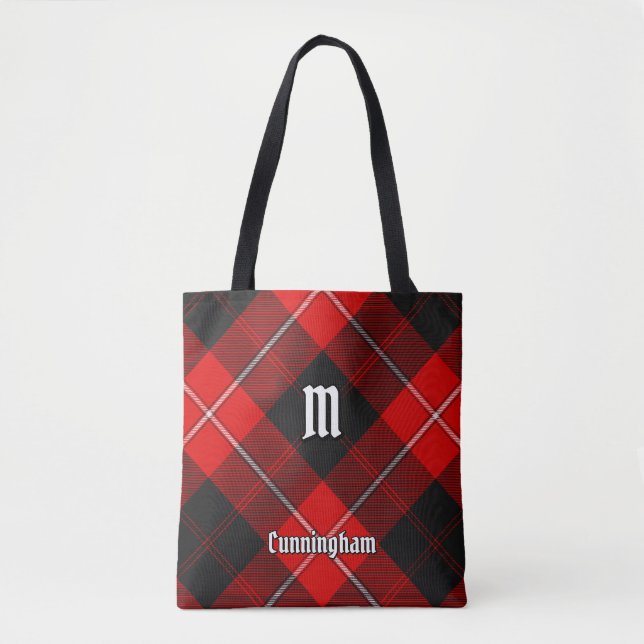 Bolso De Tela Clan Cunningham Tartan (Anverso)