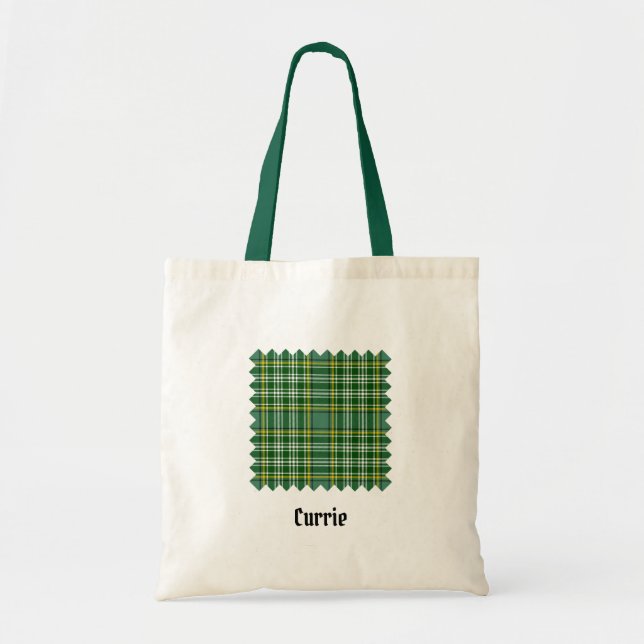 Bolso De Tela Clan Currie Tartan Tote Bag (Frente)