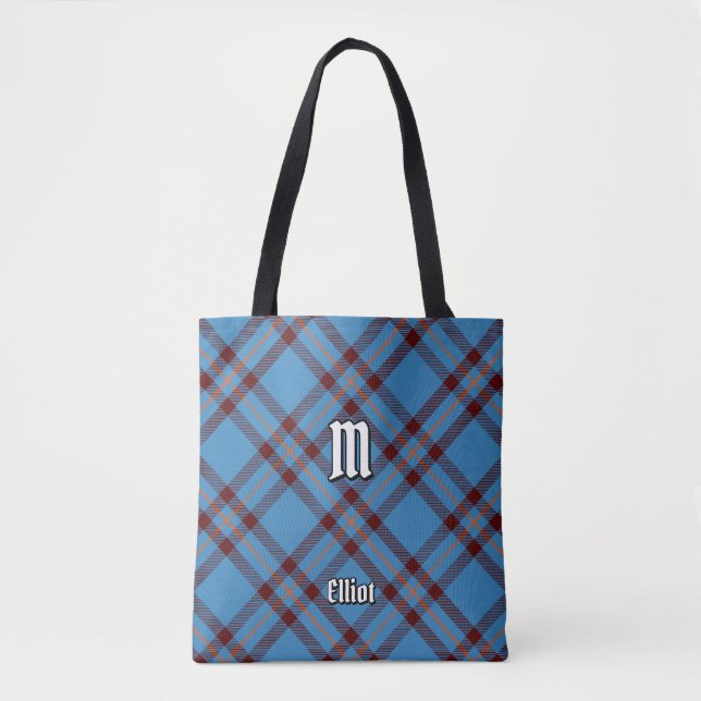Bolso De Tela Clan Elliot Ancient Tartan Tote Bag (Anverso)