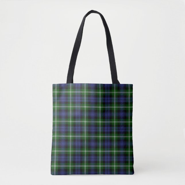 Bolso De Tela Clan escocés Baillie moderna Tartán plaid (Anverso)