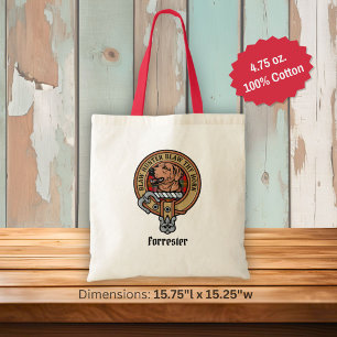 Bolso De Tela Clan Forrester Escudo sobre Tartán