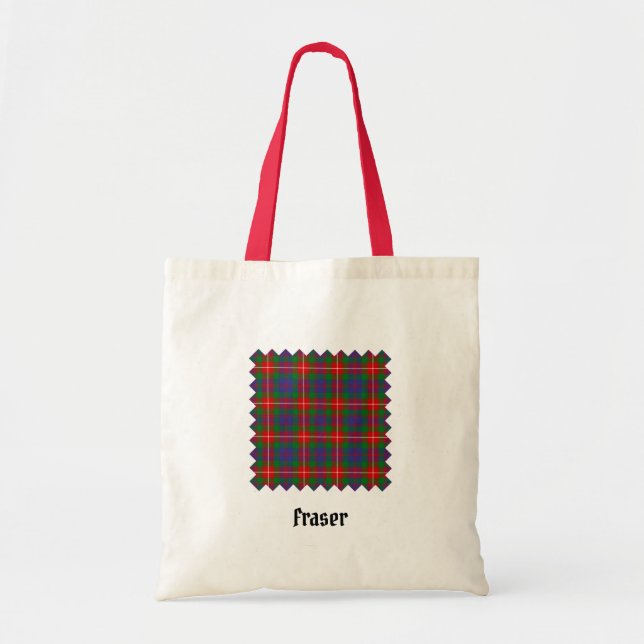Bolso De Tela Clan Fraser de Lovat Tartan Tote Bag (Frente)