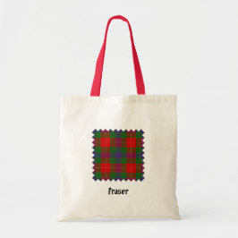 Bolso De Tela Clan Fraser Tartan Tote Bag