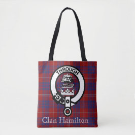 Bolso De Tela Clan Hamilton Escudo y Tartán