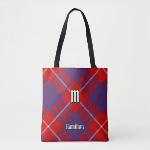 Bolso De Tela Clan Hamilton Red Tartan Tote Bag
