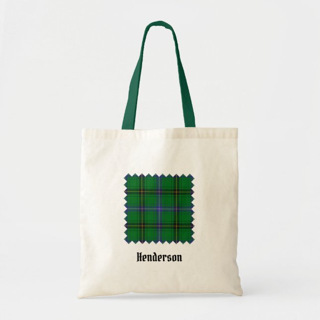 Bolso De Tela Clan Henderson Tartan (Frente)