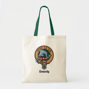 Bolso De Tela Clan Kennedy Escudo sobre Tartán