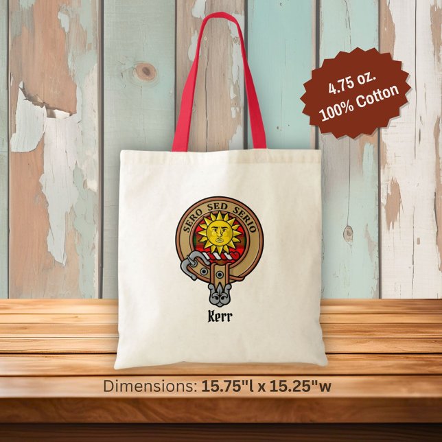 Bolso De Tela Clan Kerr Escudo por Tartán (Subido por el creador)