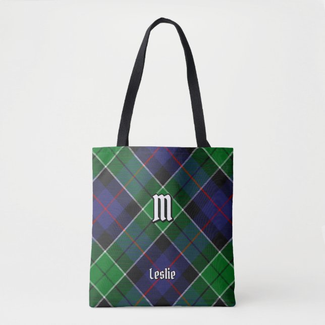 Bolso De Tela Clan Leslie Hunting Tartán (Anverso)