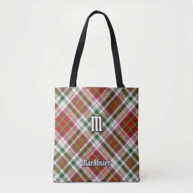 Bolso De Tela Clan MacAlister Vestido Tartan Tote Bag (Anverso)