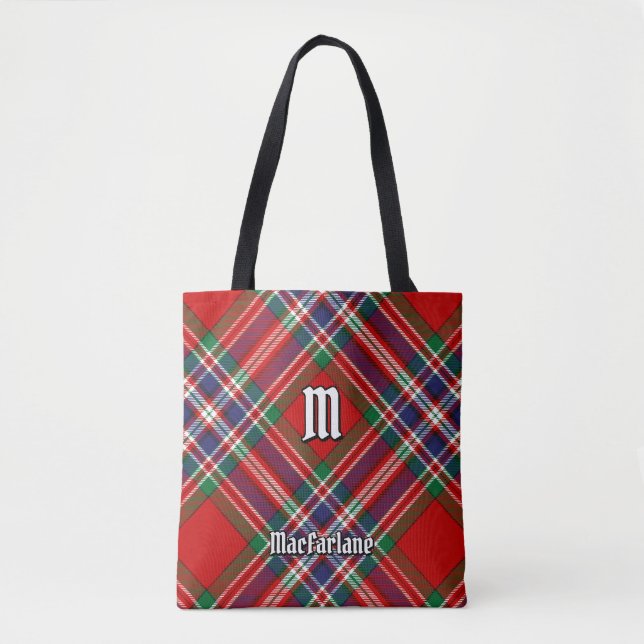 Bolso De Tela Clan MacFarlane Red Tartan (Anverso)