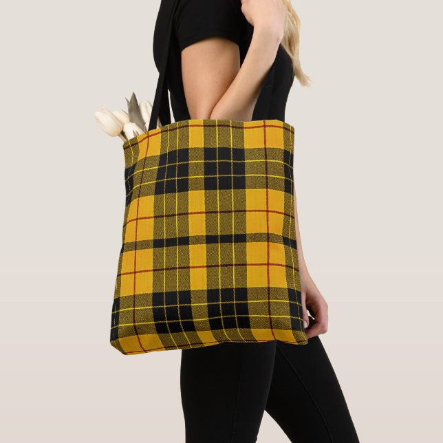 Bolso De Tela Clan MacLeod de Lewis Scottish Tartán (Detalle)