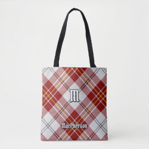 Bolso De Tela Clan MacPherson Vestido Rojo Tartan Tote Bag