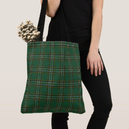Bolso De Tela Clan nacional irlandés Tartan Tote Bag