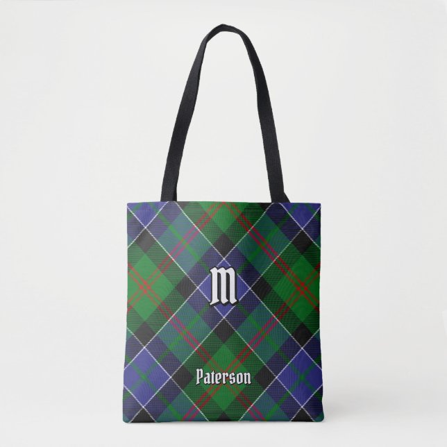 Bolso De Tela Clan Paterson Tartan (Anverso)