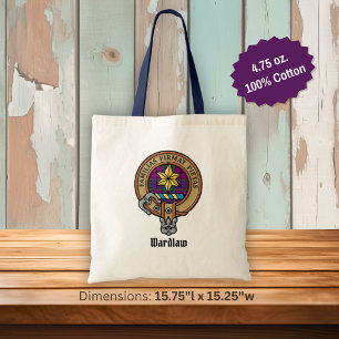 Bolso De Tela Clan Wardlaw Escudo sobre Tartán