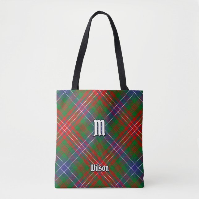 Bolso De Tela Clan Wilson Modern Tartán (Anverso)
