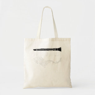 Bolso De Tela Clarinet - Lloré mucho - idea de regalo de banda, 