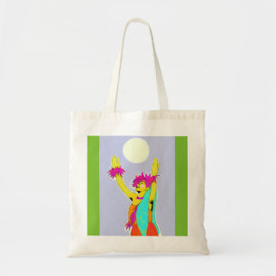 Bolso De Tela Claro de luna Hula