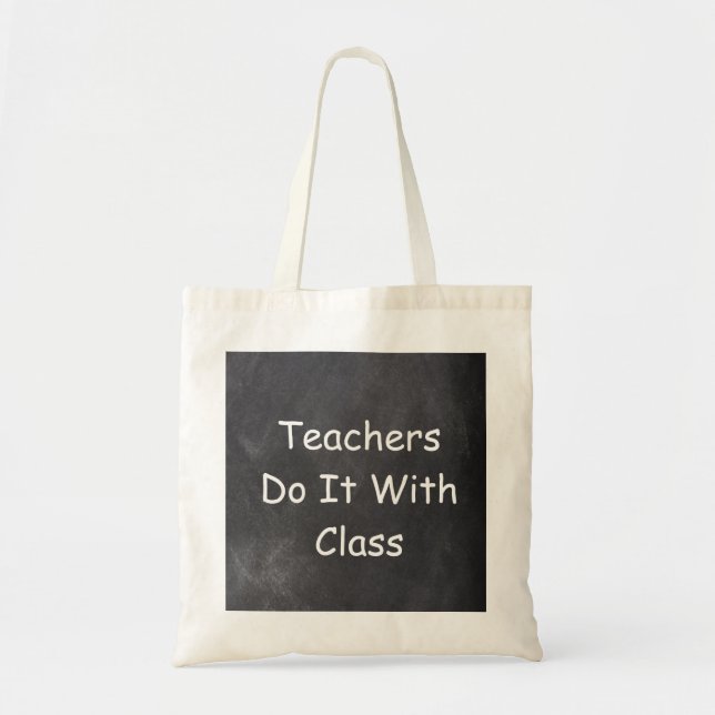 Bolso De Tela Clase Chalkboard Design Gift (Frente)