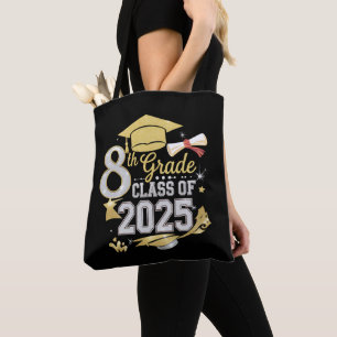 Bolso De Tela Clase de 8º Grado Graduada de 2025 Graduación