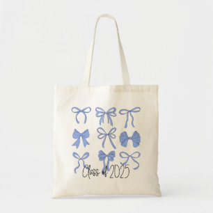 Bolso De Tela Clase de Blue Coquette Bows 2025