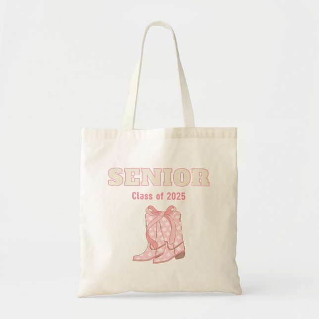 Bolso De Tela Clase de Boots de Cowboy Senior 2025 Bow (Frente)