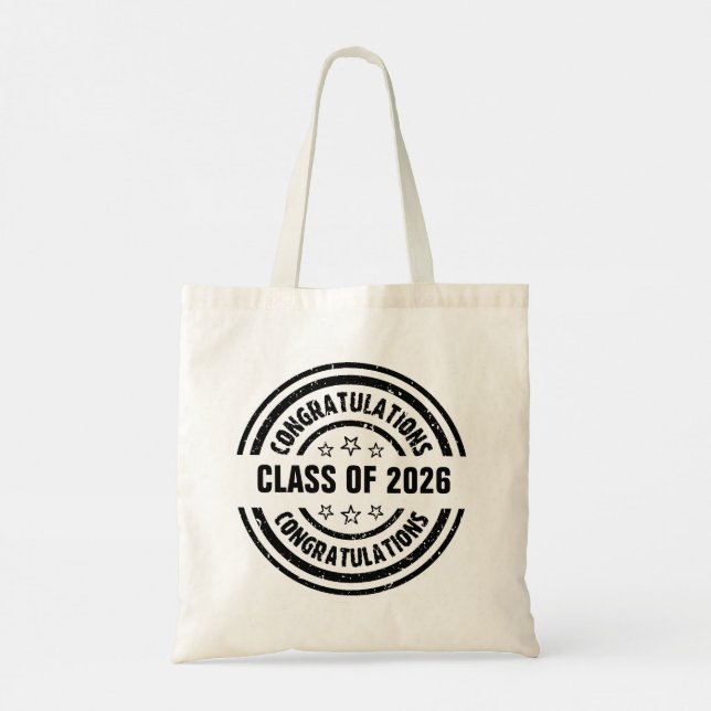 Bolso De Tela Clase de graduación de 2026 (Reverso)