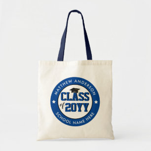 Bolso De Tela Clase de Graduación Elegante de Graduado Azul 2023