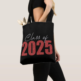Bolso De Tela Clase de Purpurina rojo de 2025