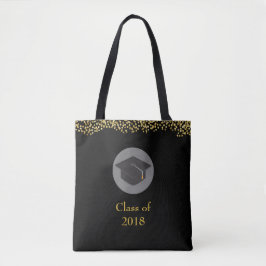 Bolso De Tela Clase Faux Gold Confetti & Graduation Cap de 20xx
