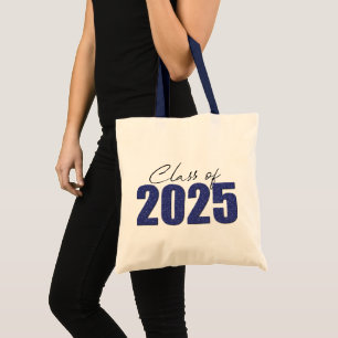 Bolso De Tela Clase Purpurina azul de la Marina de 2025