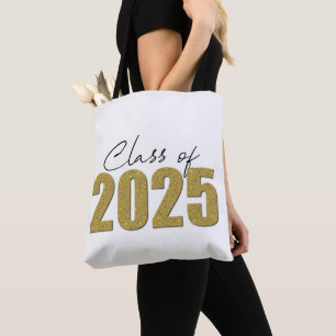 Bolso De Tela Clase Purpurina de oro de 2025