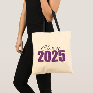 Bolso De Tela Clase Purpurina púrpura de 2025