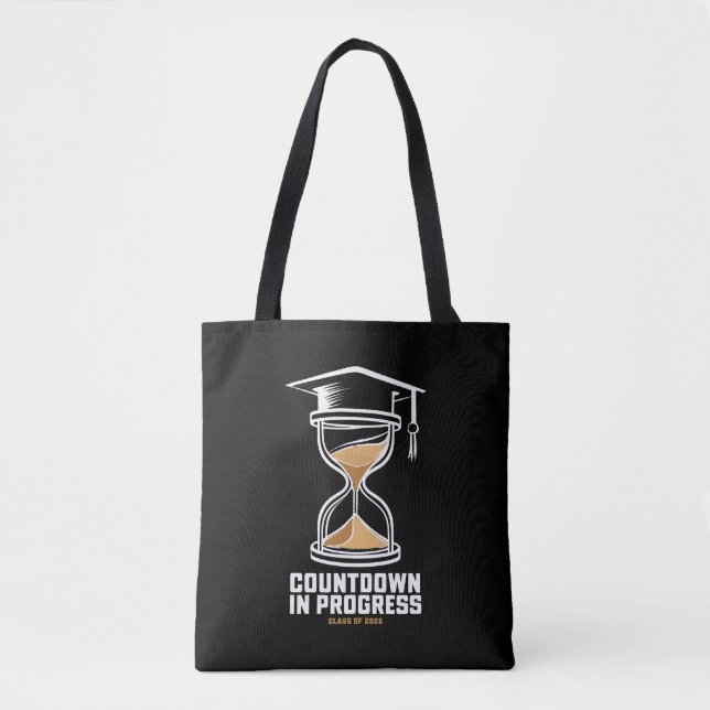 Bolso De Tela Clase Senior de 2025 Cuenta regresiva a regalo de  (Anverso)
