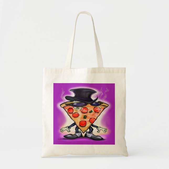 Bolso De Tela Clásica Pizza (Frente)