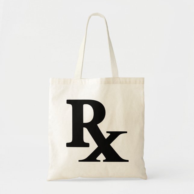 Bolso De Tela Clásica Rx Farmacia Icono Impresión de regalo farm (Frente)