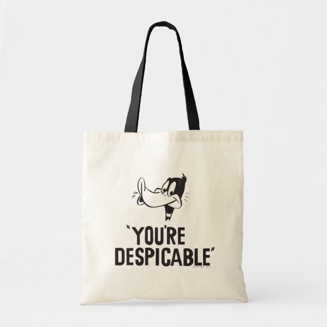 Bolso De Tela Clásico DAFFY DUCK™ "Eres Despreciable" (Frente)