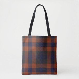 Bolso De Tela Clásico de Tartán sin costura.